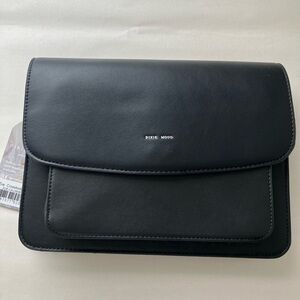 NWT Pixie Mood Crossbody Bag Zoe Black Vegan Leather Cruelty Free Small 10”x8”